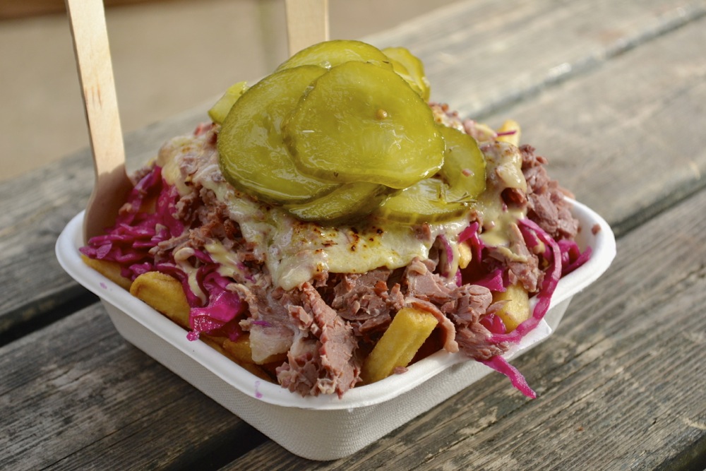 beefy chips market newington green london pickle beef chips cheese cabbage