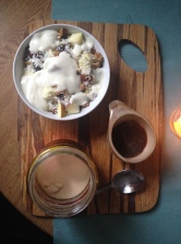 coffee espresso granola yoghurt sugar candle brunch breakfast