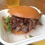 Duck confit burger southbank london real food festival thefrenchieuk