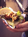 seafood broadway market burger fin flounder street food