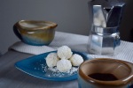snowflake chocolate coconut truffles tea coffee party