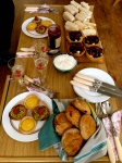 afternoon tea, homemade, scones, prosecco, finger sandwiches, gastrogays, caramelised onion tartlets