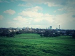 Primrose hill, london skyline, city of london, prim hill, green london, london park, london view